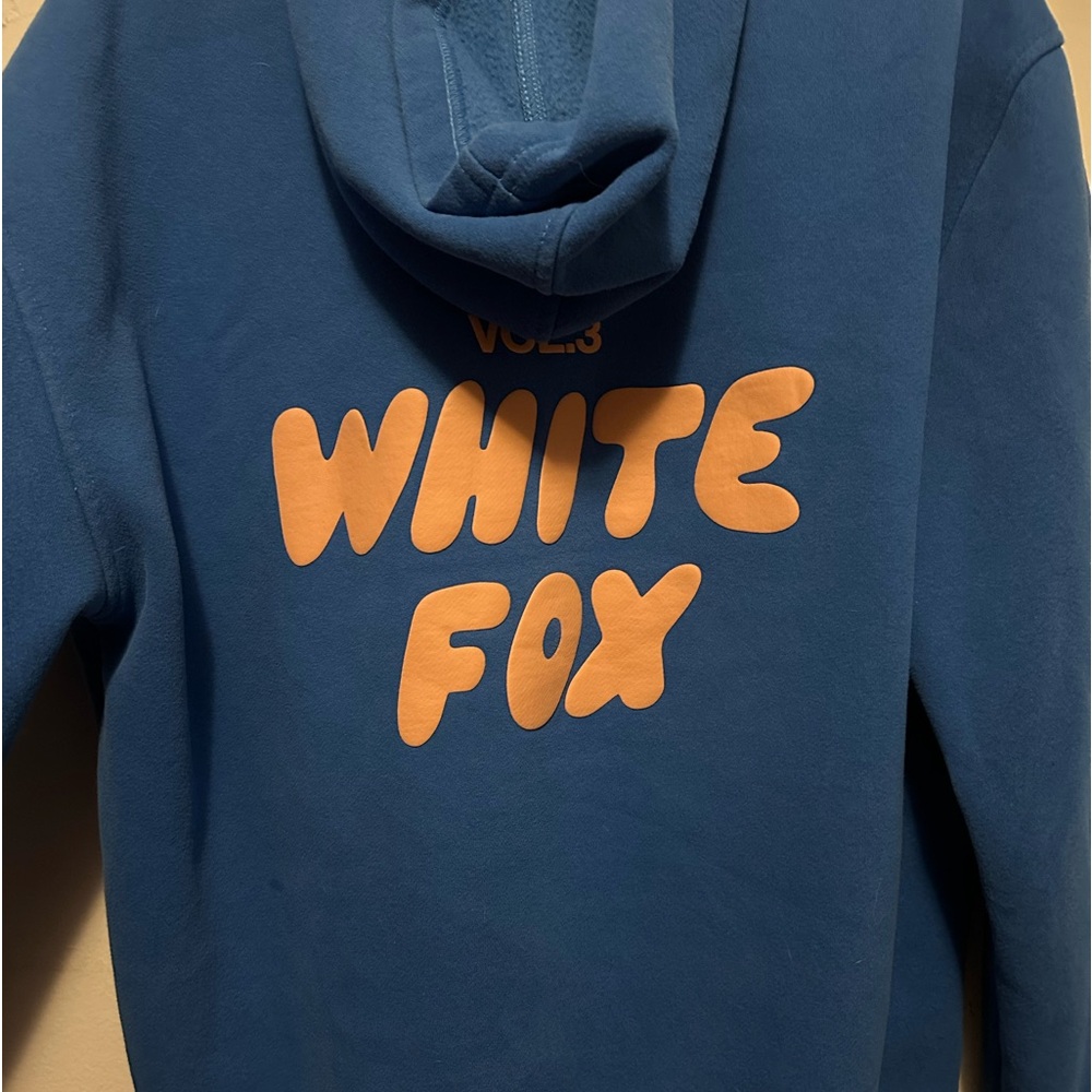 white fox hoodie & sweat pants set